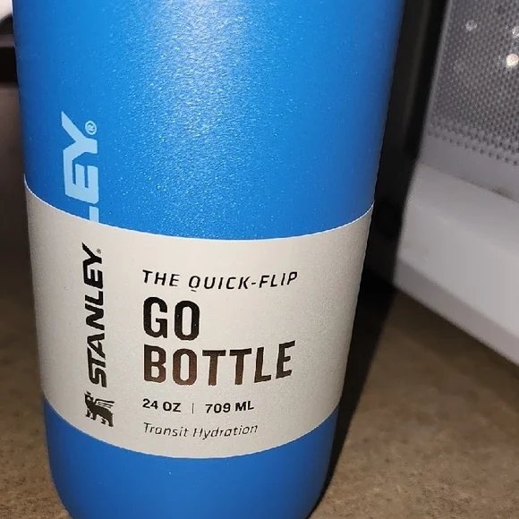 Stanley Blue and Gray Insulated Travel Bottle - Picture 2 of 4